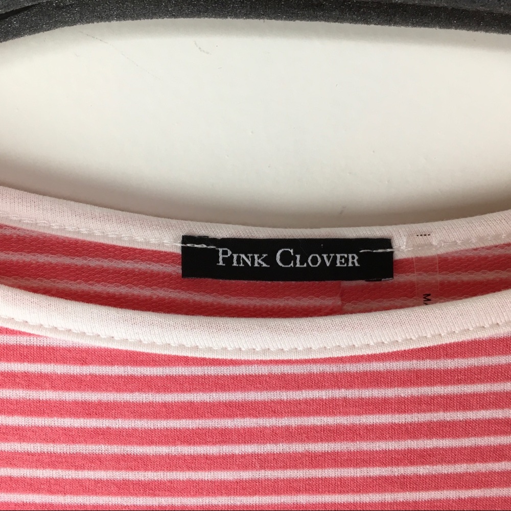 Pink Clover Stitch Fix Striped Top Buttons Down Back S - Picture 5 of 8